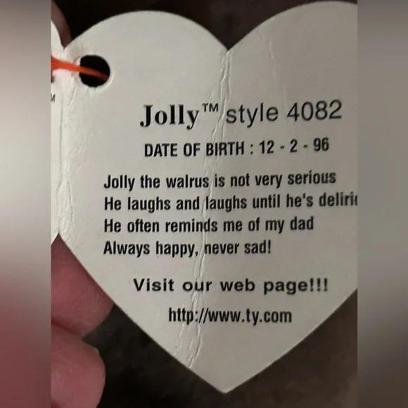 TY Jolly the walrus in beautiful condition with original tag. - Picture 11 of 11